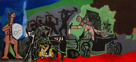 La Gierre - War 1954 - Mourlot Limited Edition Print - Pablo Picasso