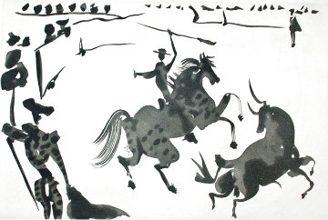 Alceando a Un Toro 1959 Limited Edition Print - Pablo Picasso Alceando a Un Toro 1959 Limited Edition Print - Pablo Picasso