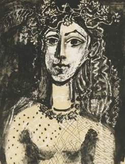 Jeune Fille (Inspired By Cranach) 1969 Limited Edition Print - Pablo Picasso Jeune Fille (Inspired By Cranach) 1969 Limited Edition Print - Pablo Picasso