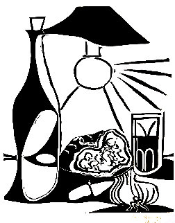 Nature Morte Au Casse-croute II / Still Life With a Wine Bottle (Black Version) 1962 HS  Limited Edition Print - Pablo Picasso