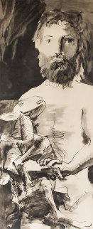 Etude Pour l'homme Au Mouton 1967 - Huge Limited Edition Print - Pablo Picasso Etude Pour l'homme Au Mouton 1967 - Huge Limited Edition Print - Pablo Picasso