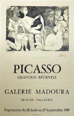 Galerie Madoura Exhibition Lithograph Poster 1969 Limited Edition Print - Pablo Picasso