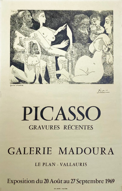 Galerie Madoura Exhibition Lithograph Poster 1969 Limited Edition Print by Pablo Picasso