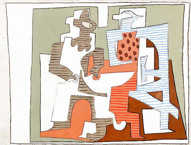 Composition after Pierrot et Arlequin 1920 HS Limited Edition Print by Pablo Picasso