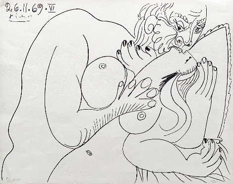 Le Vent D' Arles IV, VI, and VII 1969 HS - 3 Prints Limited Edition Print - Pablo Picasso