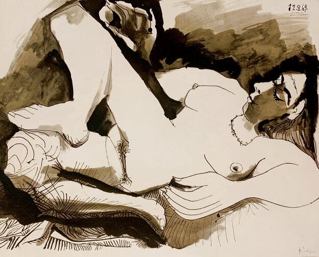 Model Play with a Ball 1971 HS Limited Edition Print - Pablo Picasso