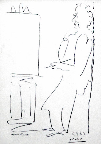 Le Peintre et Son Modele, (The Painter and His Model) AP 1962 Limited Edition Print - Pablo Picasso