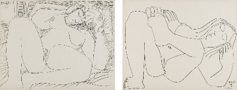 Femme Nue. Numbers I and VI 1969 Limited Edition Print - Pablo Picasso