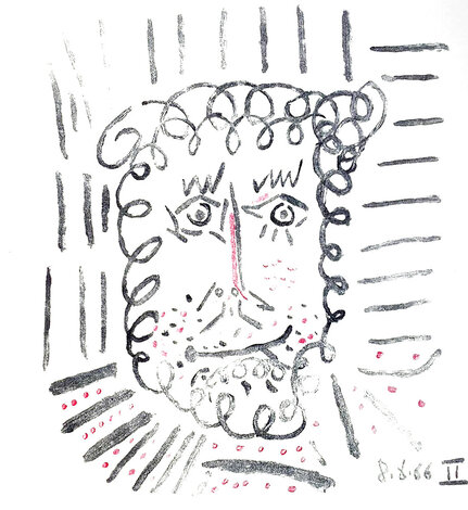 Homme Avec la Barbe 1966 Limited Edition Print - Pablo Picasso