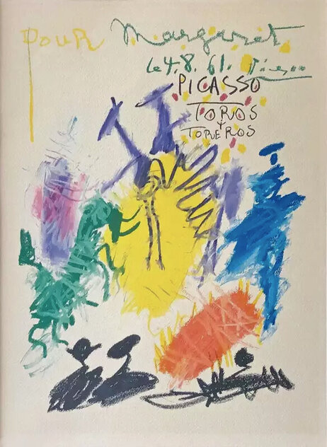 Toros y Toreros, Pour Margaret 1961 HS Limited Edition Print by Pablo Picasso Toros y Toreros, Pour Margaret 1961 HS Limited Edition Print by Pablo Picasso
