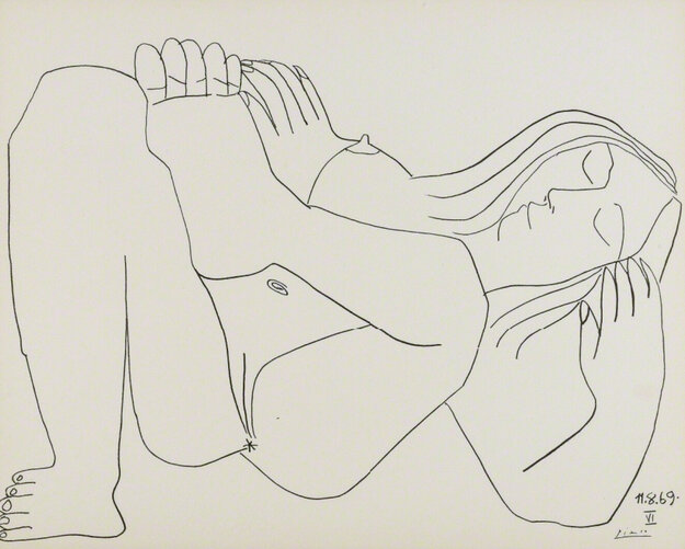 Femme Nue Nos. VI 1969 HS Limited Edition Print - Pablo Picasso