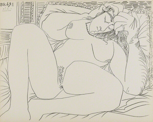 Femme Nue Nos. I 1969 HS Limited Edition Print - Pablo Picasso