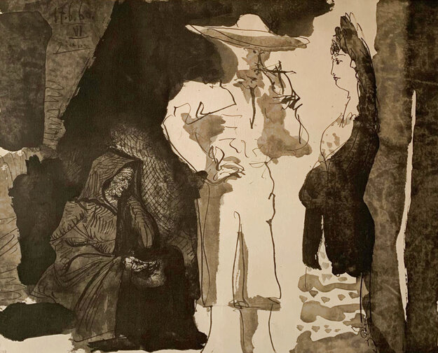 Picador et Femme 1960 HS Limited Edition Print - Pablo Picasso