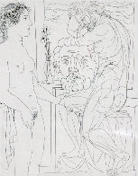 Modele nu et Sculptures Bloch 185 1933 HS Limited Edition Print by Pablo Picasso - 0 Modele nu et Sculptures Bloch 185 1933 HS Limited Edition Print by Pablo Picasso - 0