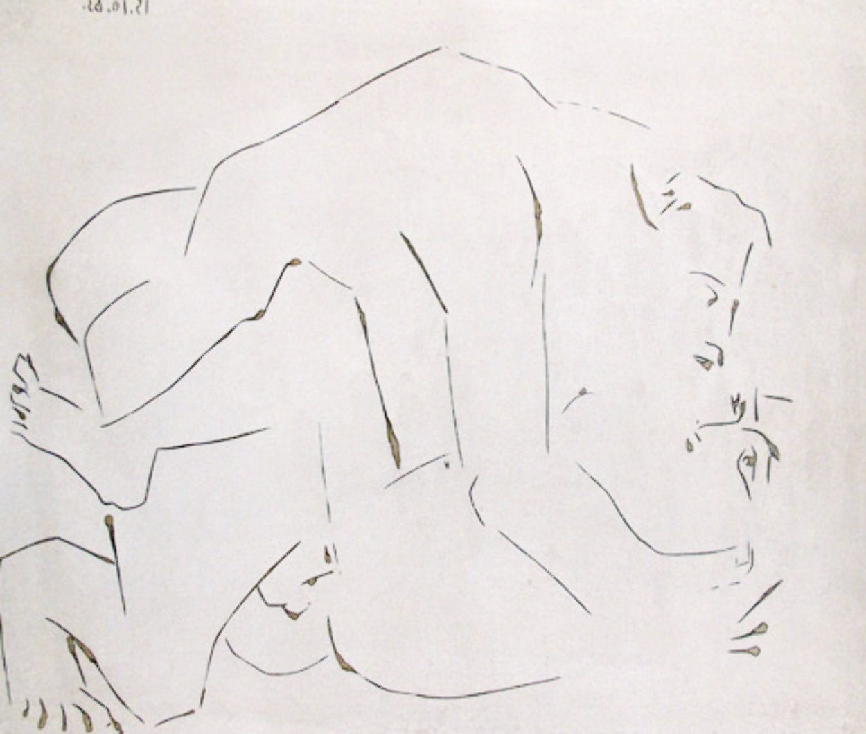 l'Etreinte, I (B. 1150) 1963 Limited Edition Print by Pablo Picasso l'Etreinte, I (B. 1150) 1963 Limited Edition Print by Pablo Picasso