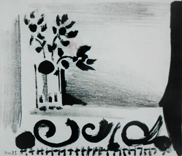 Vase De Fleurs Au Tapis a Ramages 1947 Limited Edition Print - Pablo Picasso Vase De Fleurs Au Tapis a Ramages 1947 Limited Edition Print - Pablo Picasso