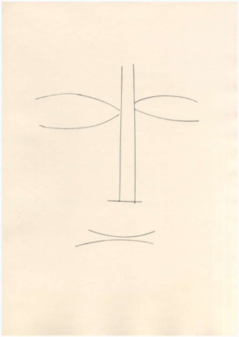 Visage De Face - Corps Perdu 1950 Limited Edition Print by Pablo Picasso Visage De Face - Corps Perdu 1950 Limited Edition Print by Pablo Picasso
