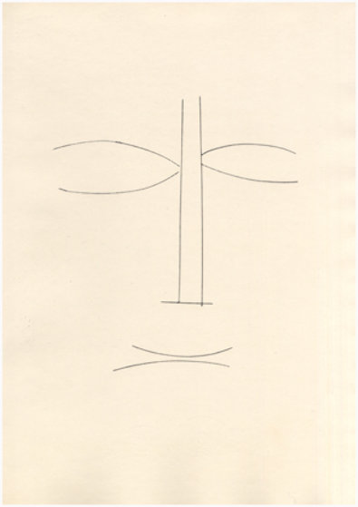 Visage De Face - Corps Perdu 1950 Limited Edition Print by Pablo Picasso Visage De Face - Corps Perdu 1950 Limited Edition Print by Pablo Picasso