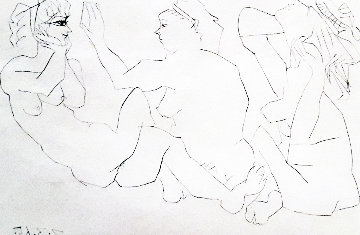 Trois Femmes Bloch 1206 1965 Limited Edition Print - Pablo Picasso Trois Femmes Bloch 1206 1965 Limited Edition Print - Pablo Picasso