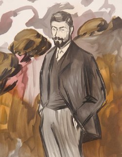 Portrait D'un Homme Debout Avec Barbicne Limited Edition Print - Picasso Estate Signed Editions Portrait D'un Homme Debout Avec Barbicne Limited Edition Print - Picasso Estate Signed Editions
