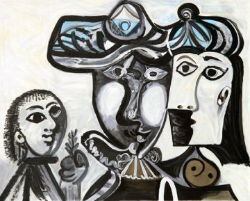 Couple Et Enfant Au Rameau D'olivier Limited Edition Print - Picasso Estate Signed Editions Couple Et Enfant Au Rameau D'olivier Limited Edition Print - Picasso Estate Signed Editions