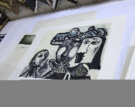 Couple Et Enfant Au Rameau D'olivier Limited Edition Print by Picasso Estate Signed Editions - 3 Couple Et Enfant Au Rameau D'olivier Limited Edition Print by Picasso Estate Signed Editions - 3