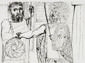 Etude Pour Lesitratas Limited Edition Print - Picasso Estate Signed Editions Etude Pour Lesitratas Limited Edition Print - Picasso Estate Signed Editions
