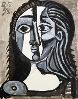 Tete De Femme Limited Edition Print by Picasso Estate Signed Editions - 0 Tete De Femme Limited Edition Print by Picasso Estate Signed Editions - 0