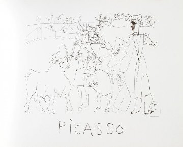 Chevalier Picador Dans L' Arene  Limited Edition Print -  Picasso Estate Signed Editions
