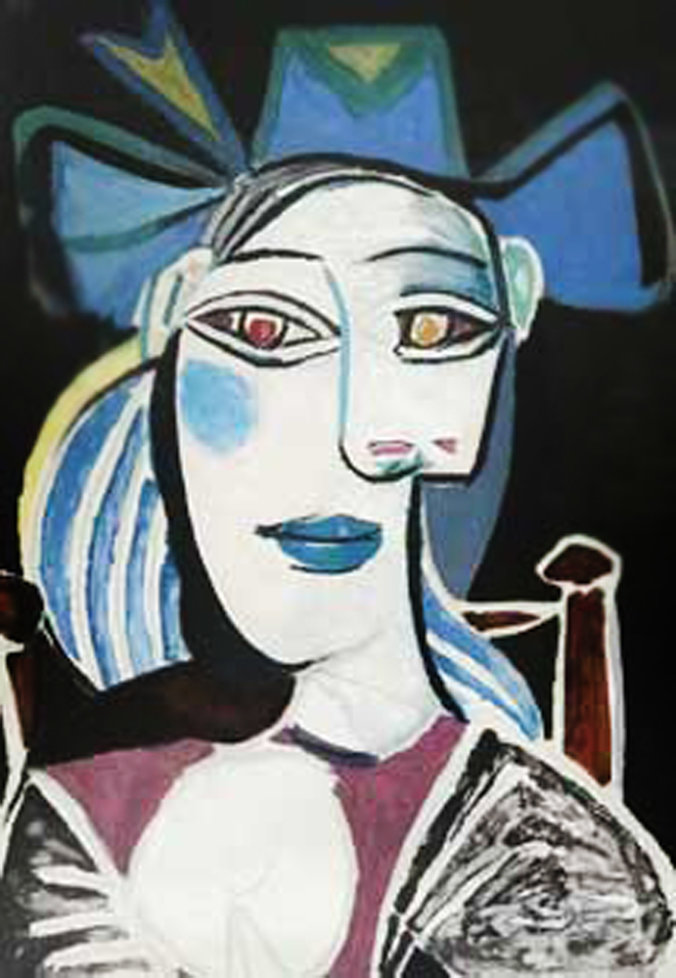 Buste De Femme Au Chapeau Bleu by Picasso Estate Signed Editions