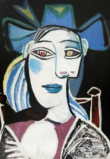 Buste De Femme Au Chapeau Bleu Limited Edition Print by  Picasso Estate Signed Editions