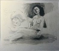 Hommes Couchee Femme Assise Limited Edition Print by Picasso Estate Signed Editions - 2 Hommes Couchee Femme Assise Limited Edition Print by Picasso Estate Signed Editions - 2