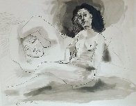 Hommes Couchee Femme Assise Limited Edition Print by Picasso Estate Signed Editions - 0 Hommes Couchee Femme Assise Limited Edition Print by Picasso Estate Signed Editions - 0