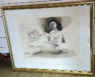 Hommes Couchee Femme Assise Limited Edition Print by Picasso Estate Signed Editions - 1 Hommes Couchee Femme Assise Limited Edition Print by Picasso Estate Signed Editions - 1