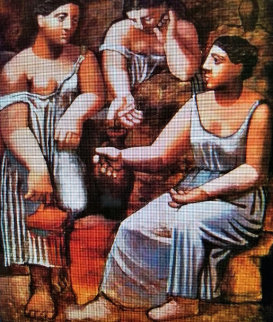 Two Sisters Limited Edition Print - Picasso Estate Signed Editions Two Sisters Limited Edition Print - Picasso Estate Signed Editions