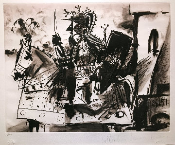 Cavalier En Armure Limited Edition Print - Picasso Estate Signed Editions Cavalier En Armure Limited Edition Print - Picasso Estate Signed Editions