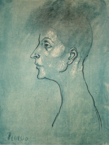 Head of a Woman Limited Edition Print by Picasso Estate Signed Editions Head of a Woman Limited Edition Print by Picasso Estate Signed Editions