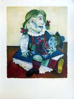 Maya With Doll Limited Edition Print by Picasso Estate Signed Editions - 1 Maya With Doll Limited Edition Print by Picasso Estate Signed Editions - 1