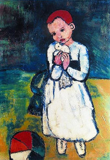 Child Holding a Dove Limited Edition Print - Picasso Estate Signed Editions Child Holding a Dove Limited Edition Print - Picasso Estate Signed Editions