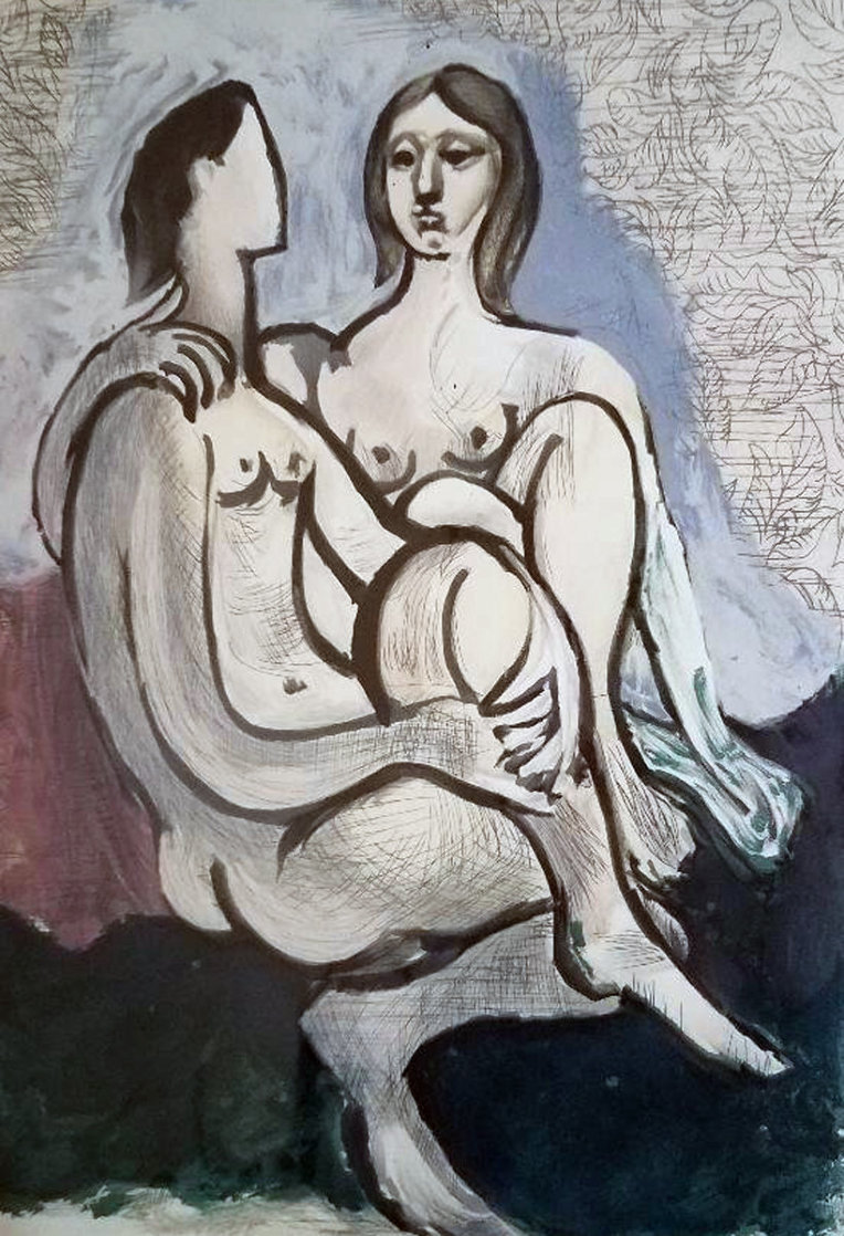 La Couple 1983 Limited Edition Print by Picasso Estate Signed Editions La Couple 1983 Limited Edition Print by Picasso Estate Signed Editions