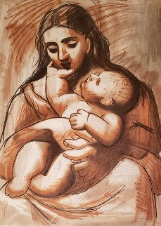 Mere Et Enfant Limited Edition Print - Picasso Estate Signed Editions Mere Et Enfant Limited Edition Print - Picasso Estate Signed Editions