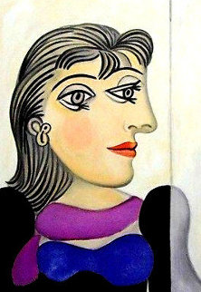 Buste De Femme Au Foulard Mauve Limited Edition Print - Picasso Estate Signed Editions Buste De Femme Au Foulard Mauve Limited Edition Print - Picasso Estate Signed Editions