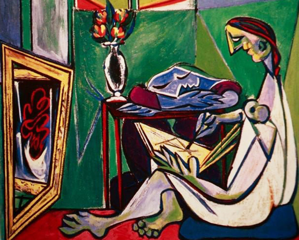 🌱 Picasso mirror painting. Pablo Picasso. 2022-10-23