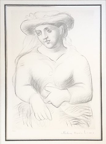 Femme Au Chapeau Lissant in Livre Or Limited Edition Print -  Picasso Estate Signed Editions
