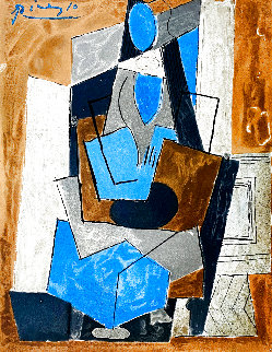 Femme Assise 1982 Limited Edition Print - Picasso Estate Signed Editions Femme Assise 1982 Limited Edition Print - Picasso Estate Signed Editions