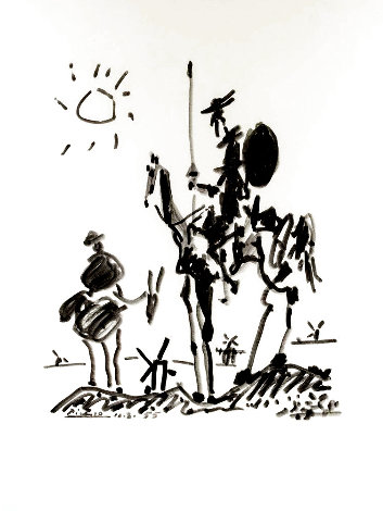 Don Quixote 1955 Limited Edition Print -  Picasso Estate Signed Editions