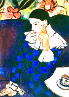 Harlequin Leaning on His Elbow Limited Edition Print by Picasso Estate Signed Editions - 0 Harlequin Leaning on His Elbow Limited Edition Print by Picasso Estate Signed Editions - 0
