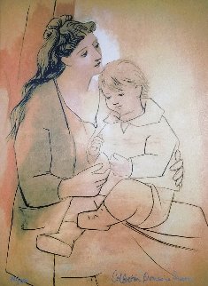 Mother And Child Limited Edition Print - Picasso Estate Signed Editions Mother And Child Limited Edition Print - Picasso Estate Signed Editions