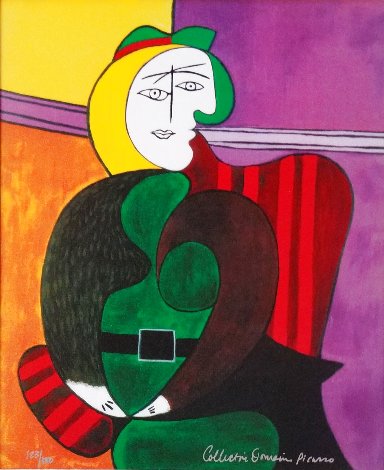 Woman in Red Armchair Limited Edition Print -  Picasso Estate Signed Editions