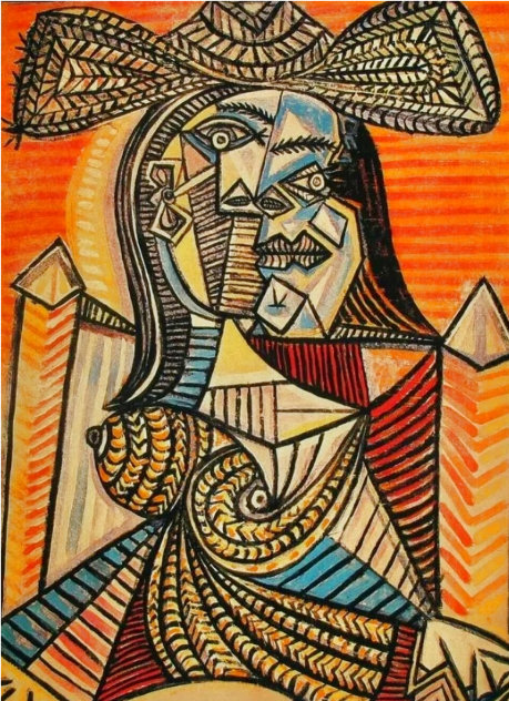 Woman in Hat Limited Edition Print by Picasso Estate Signed Editions Woman in Hat Limited Edition Print by Picasso Estate Signed Editions